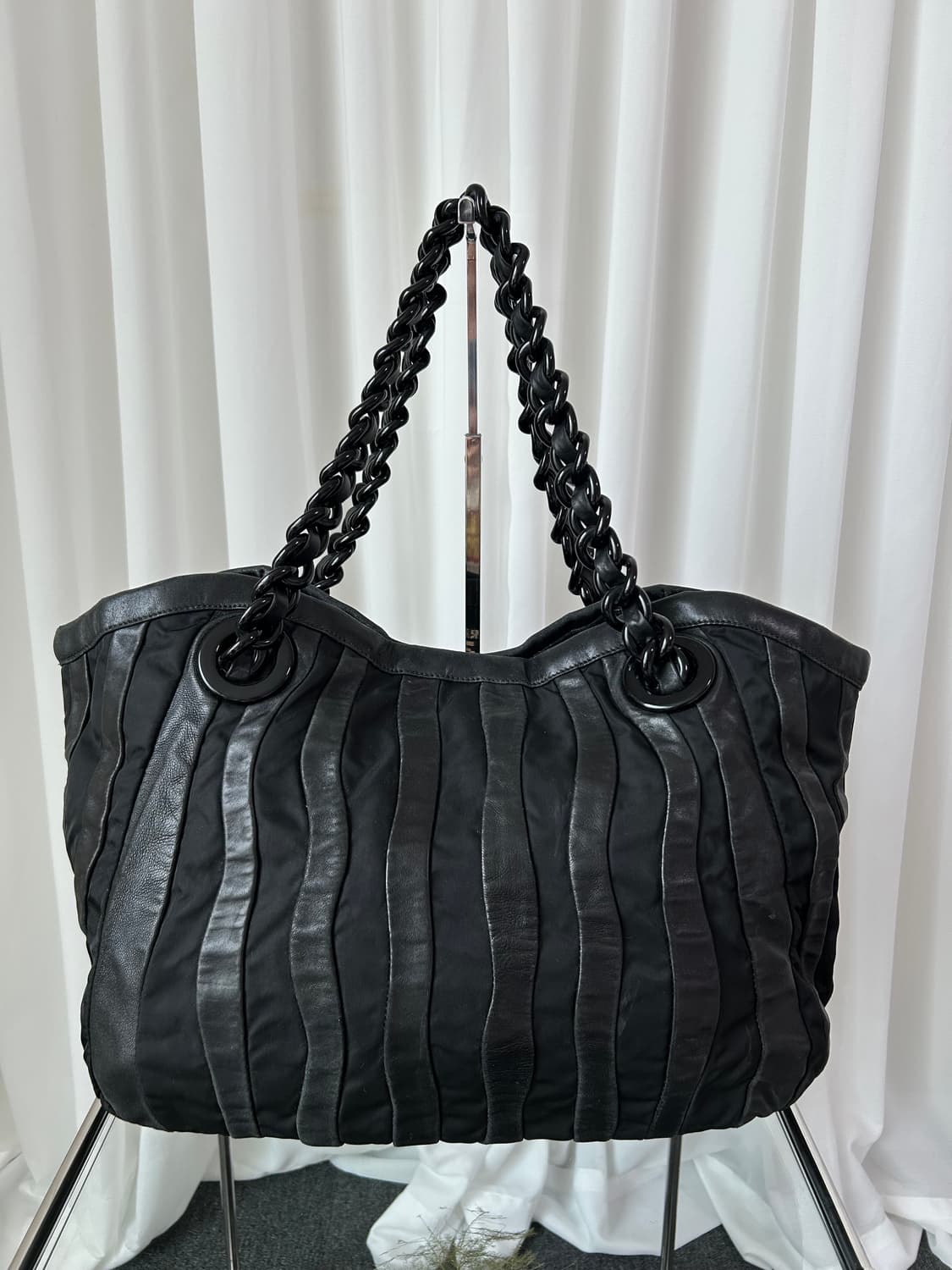 프라다 테수토 스트라이프 토트백 상품이미지4