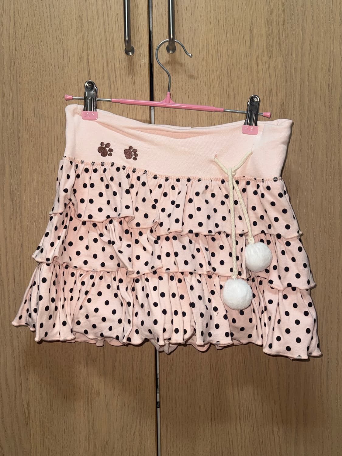 스너그 snug 스윗 엔젤 핑크 도트 캉캉스커트 딸기초코 브라운 서냥님 상품이미지3