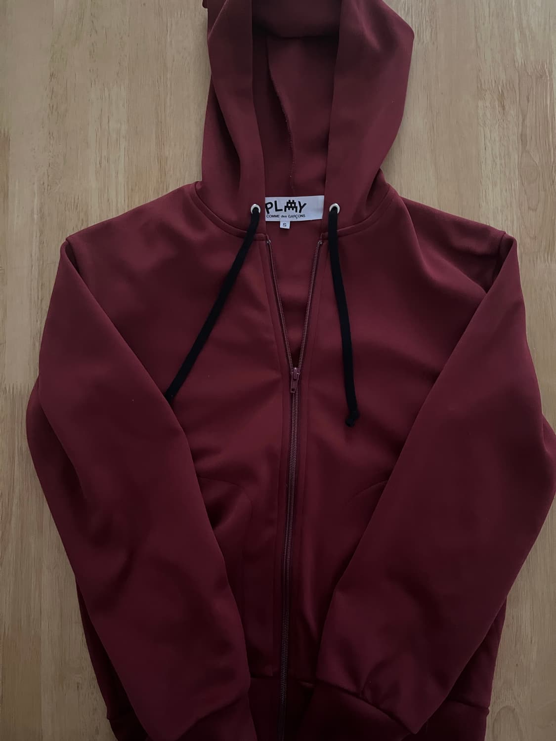 꼼데가르x인베이더 더블 픽셀 하트 후드집업 s 상품이미지2