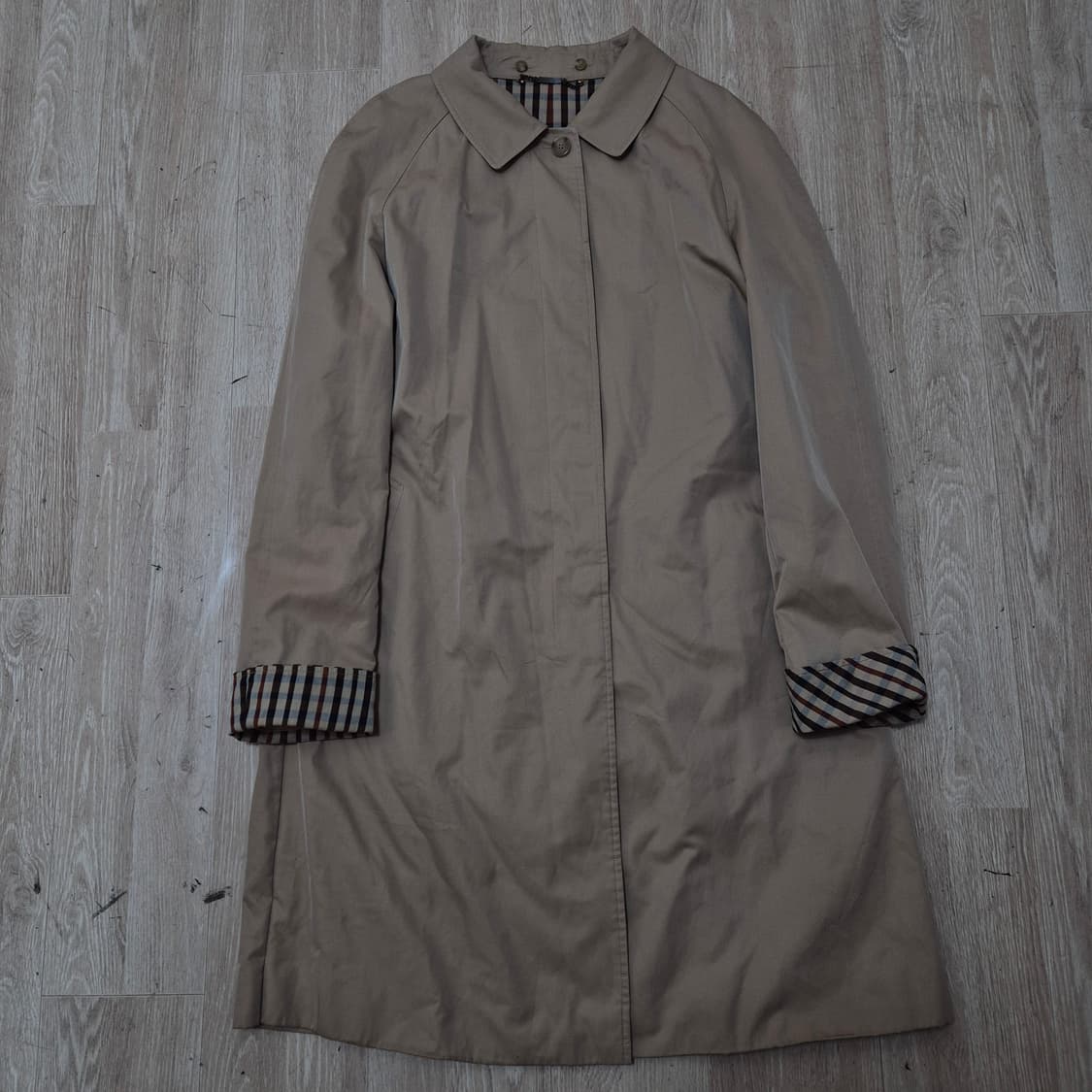 닥스 런던 여성 체크 안감 싱글 맥코트 85-160 상품이미지1