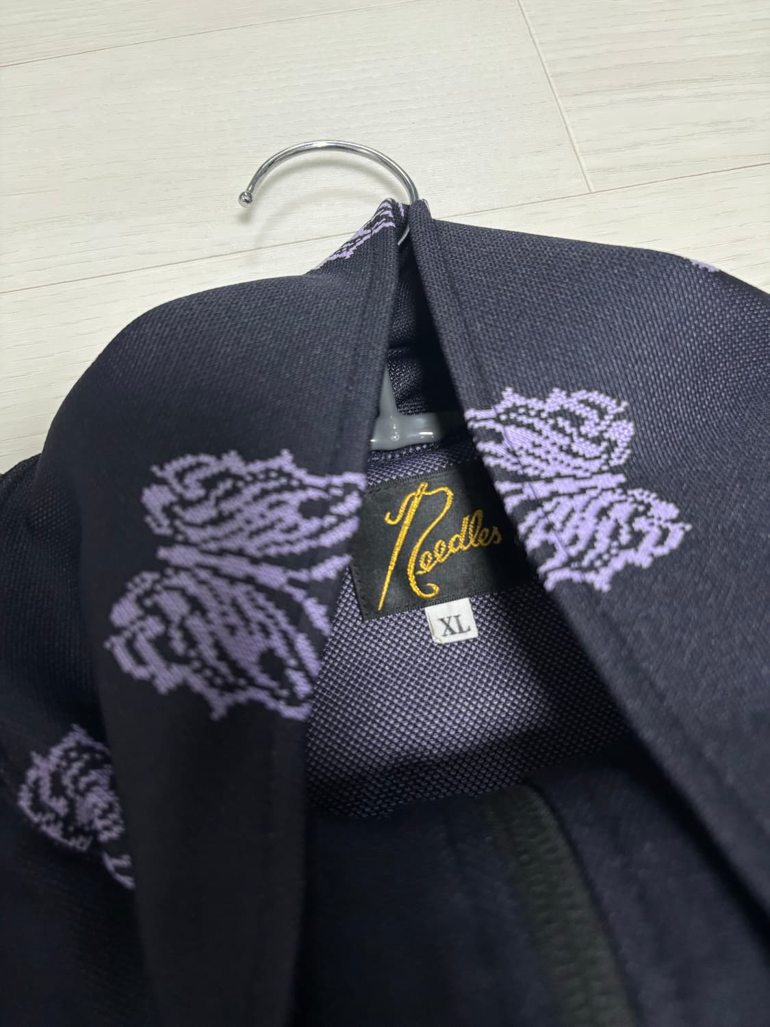 니들스 카에 타나카 트랙 자켓 폴리 자카드 블랙 xl 상품이미지3