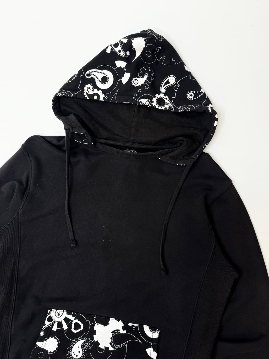 Stussy 스투시 블랙 프린팅 후드티 상품이미지2