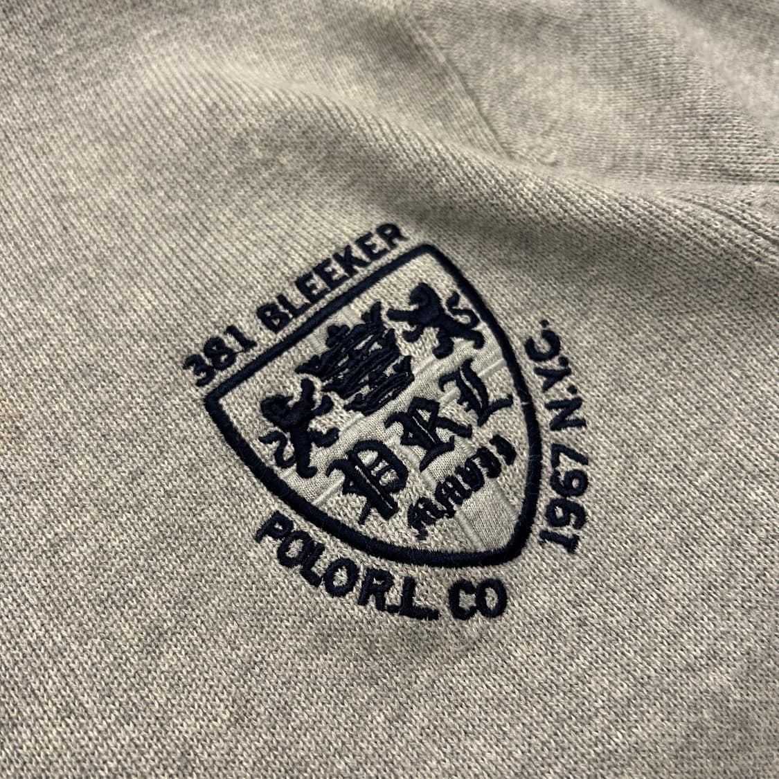 [M] 폴로 랄프로렌 381 블리커 하프집업 니트 그레이 B197 상품이미지4