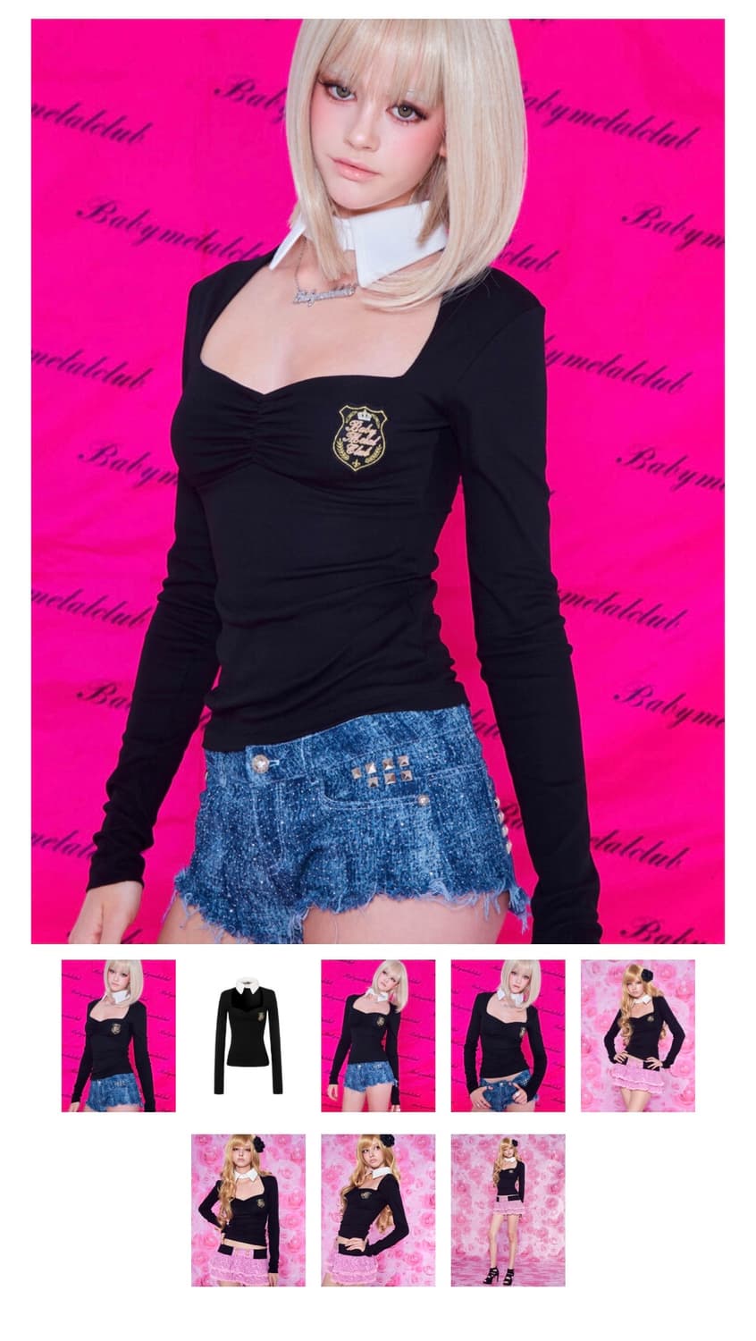 베이비메탈클럽 카라넥 탑 상품이미지2