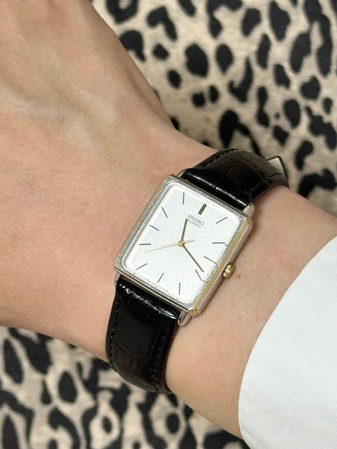 80s 빈티지 세이코 탱크 쿼츠 상품이미지8