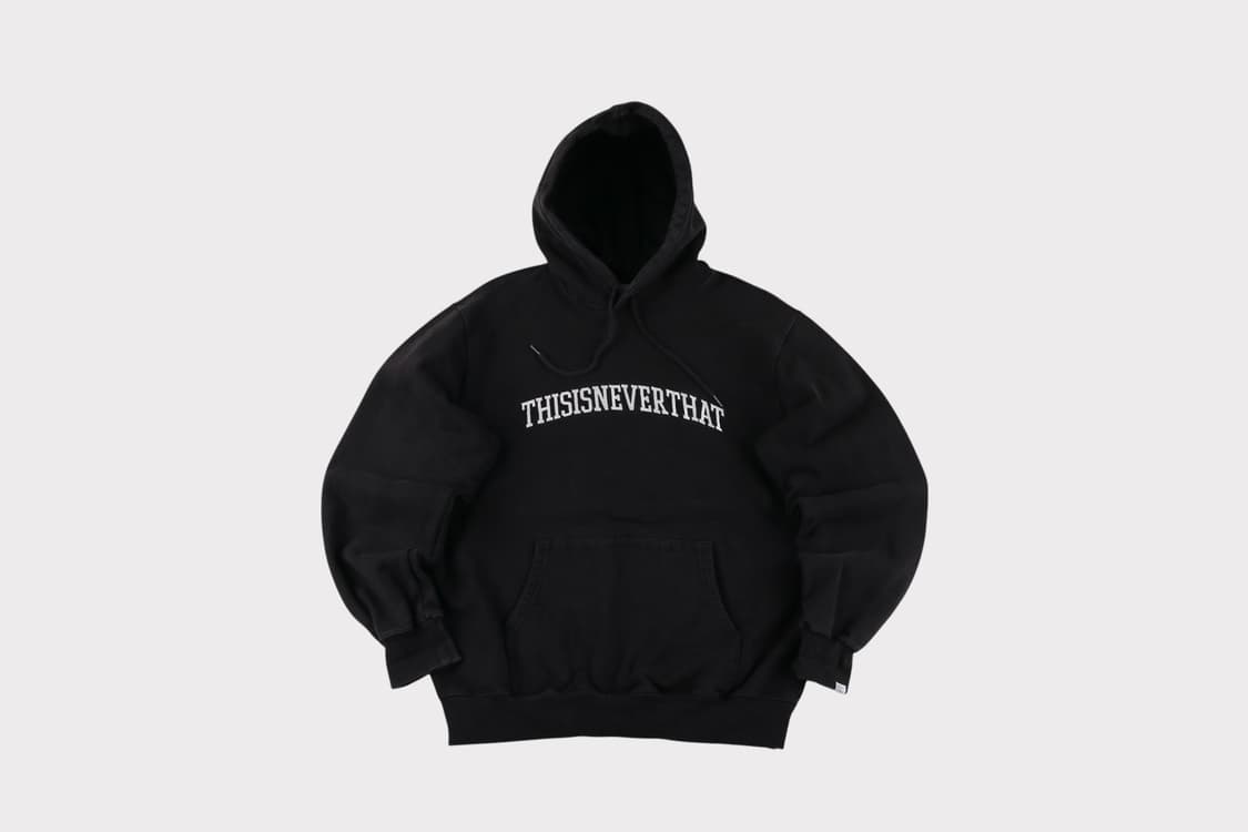 [L] 디스이즈네버댓 워시드 빅로고 후드티 상품이미지1