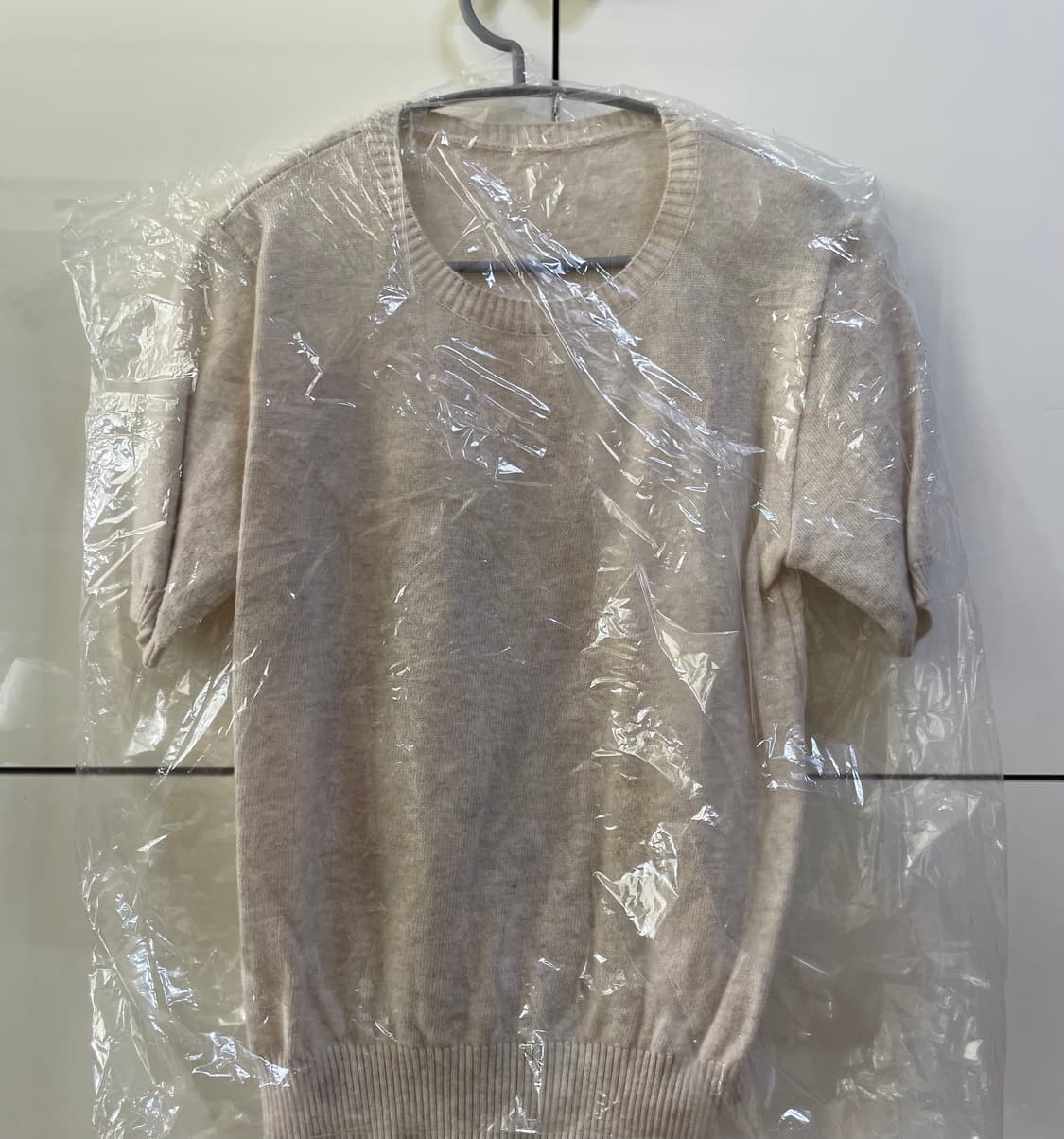 (미착용, 새상품) 슬로우앤드 하프앤 소프트 라운드 니트 오트그레이 봄옷 상품이미지3