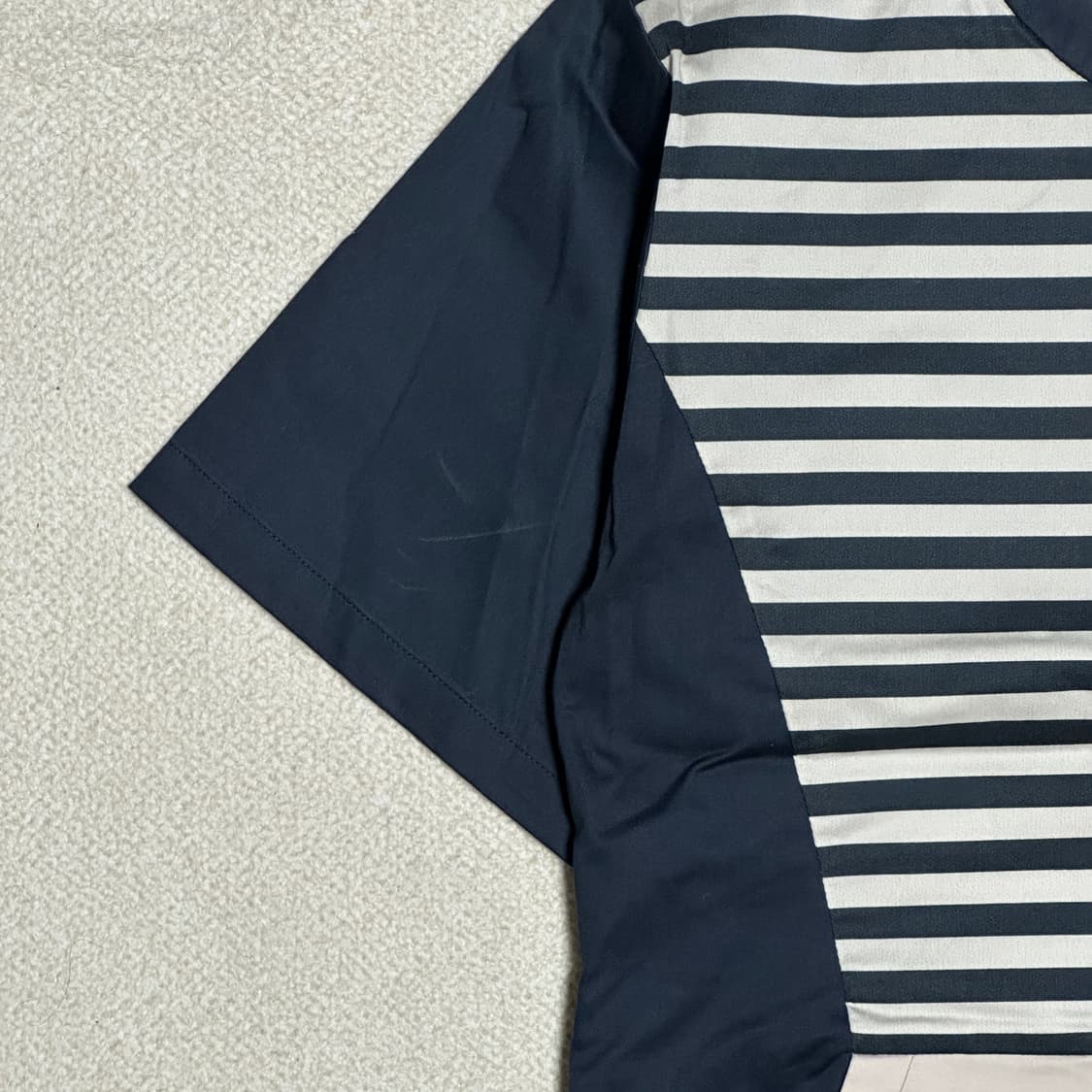 막스마라 스트라이프 배색 반팔 원피스 상품이미지3