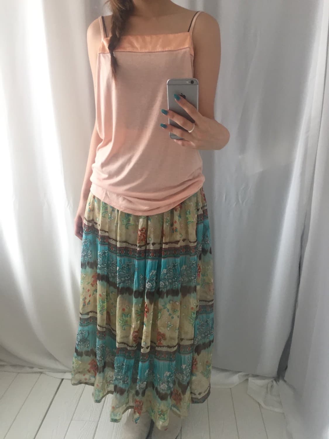 725. peach veil sleeveless 상품이미지5