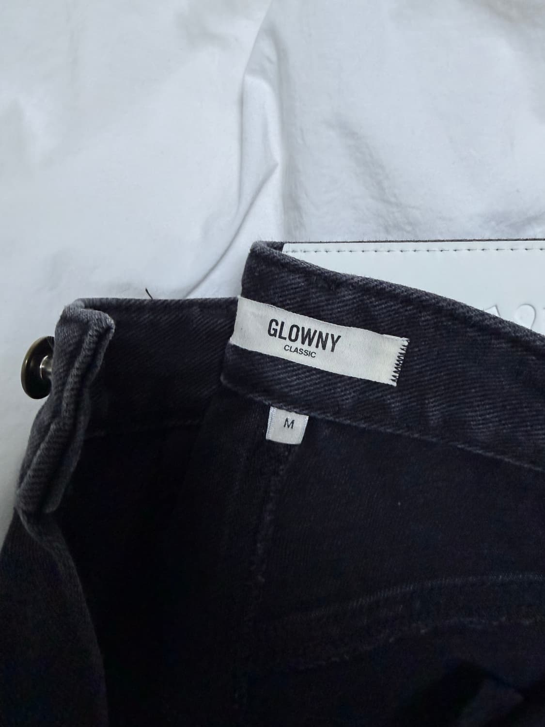 글로니 93 mid rise loose fit 블랙진 상품이미지5