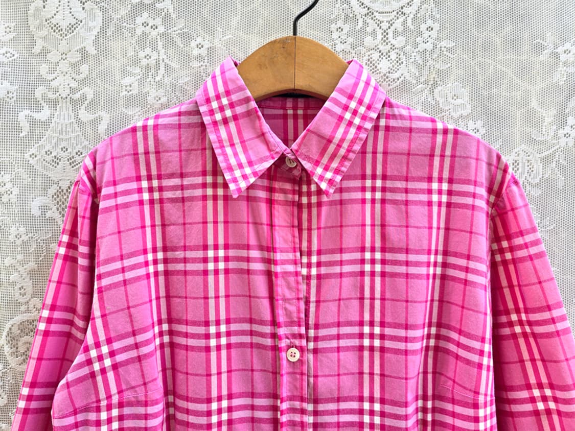 버버리 타탄체크 칠부 셔츠 상품이미지2