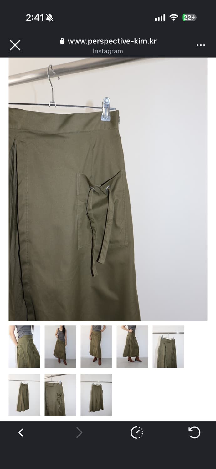 ROSEBUD skirt khaki 상품이미지7