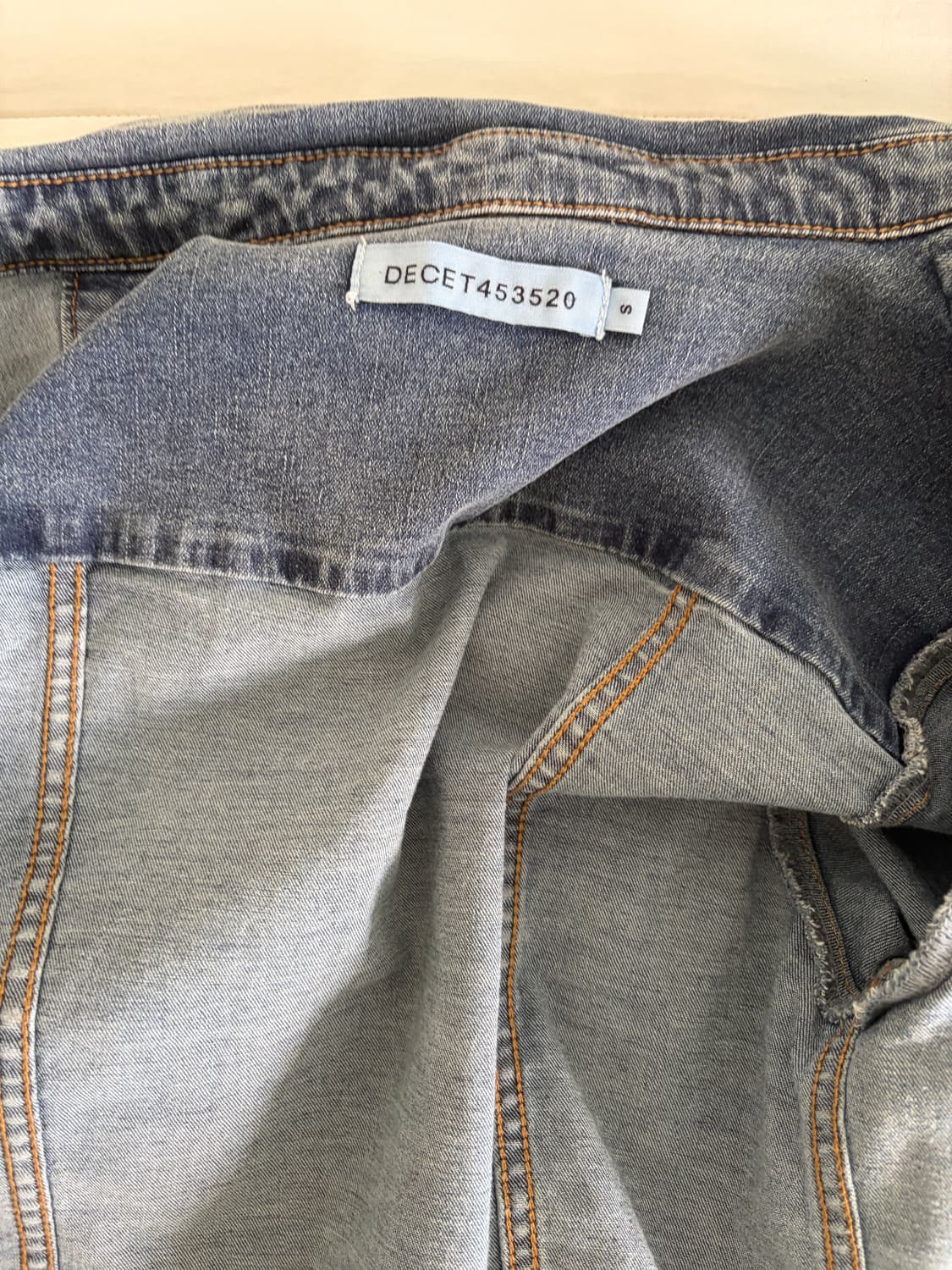데케트우먼 데님 셔츠 S western slim denim shirts  상품이미지4