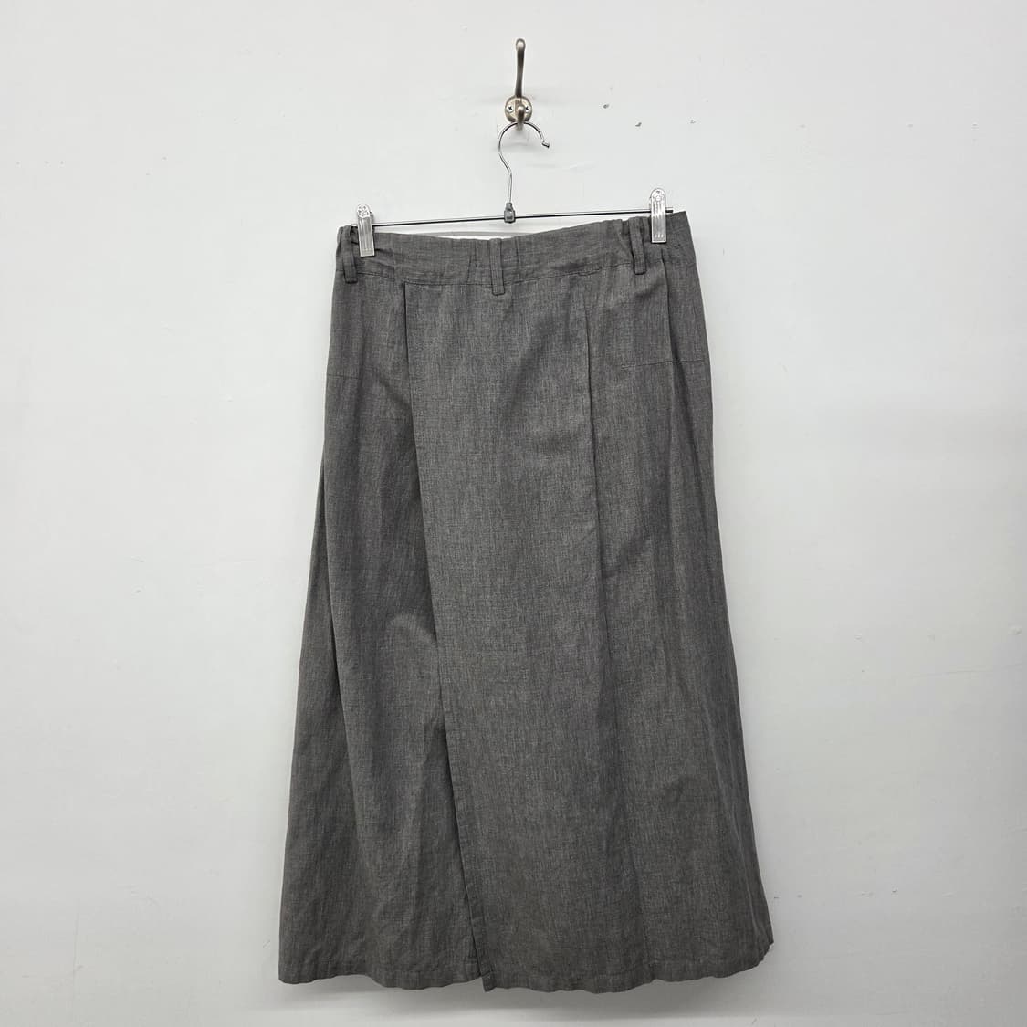 이세이미야케 회색 랩 스커트 바지 허리28in(뒷밴딩) 상품이미지7