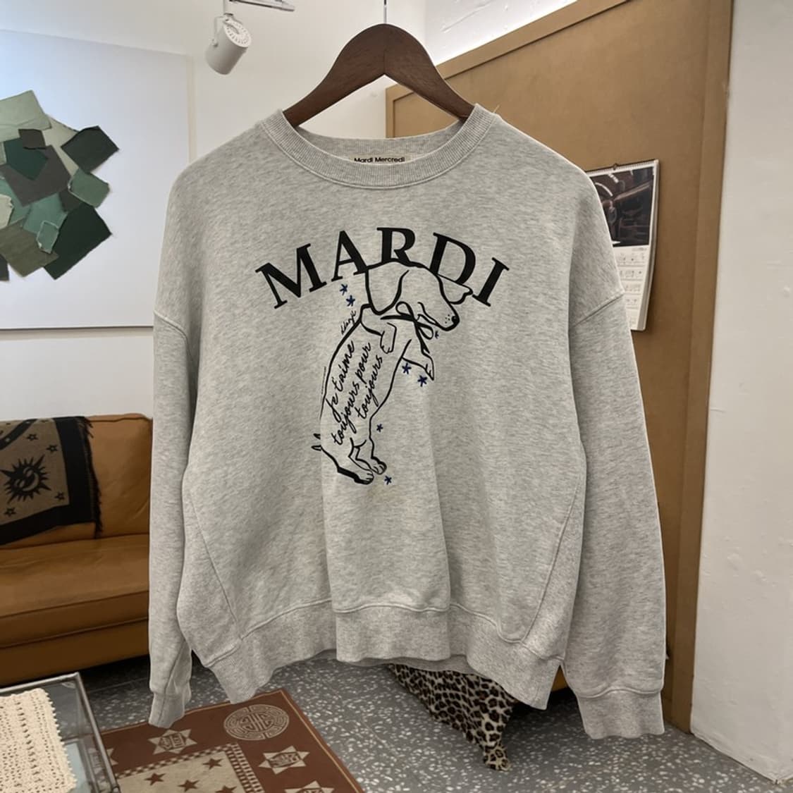 마르디메르크디 키치 퍼피 프린팅 맨투맨 110 C10295 상품이미지3