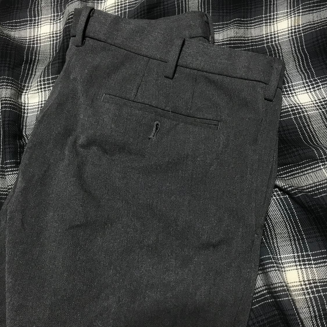 유니클로 재팬라인 동복 기지바지 그레이 슬랙스 상품이미지4