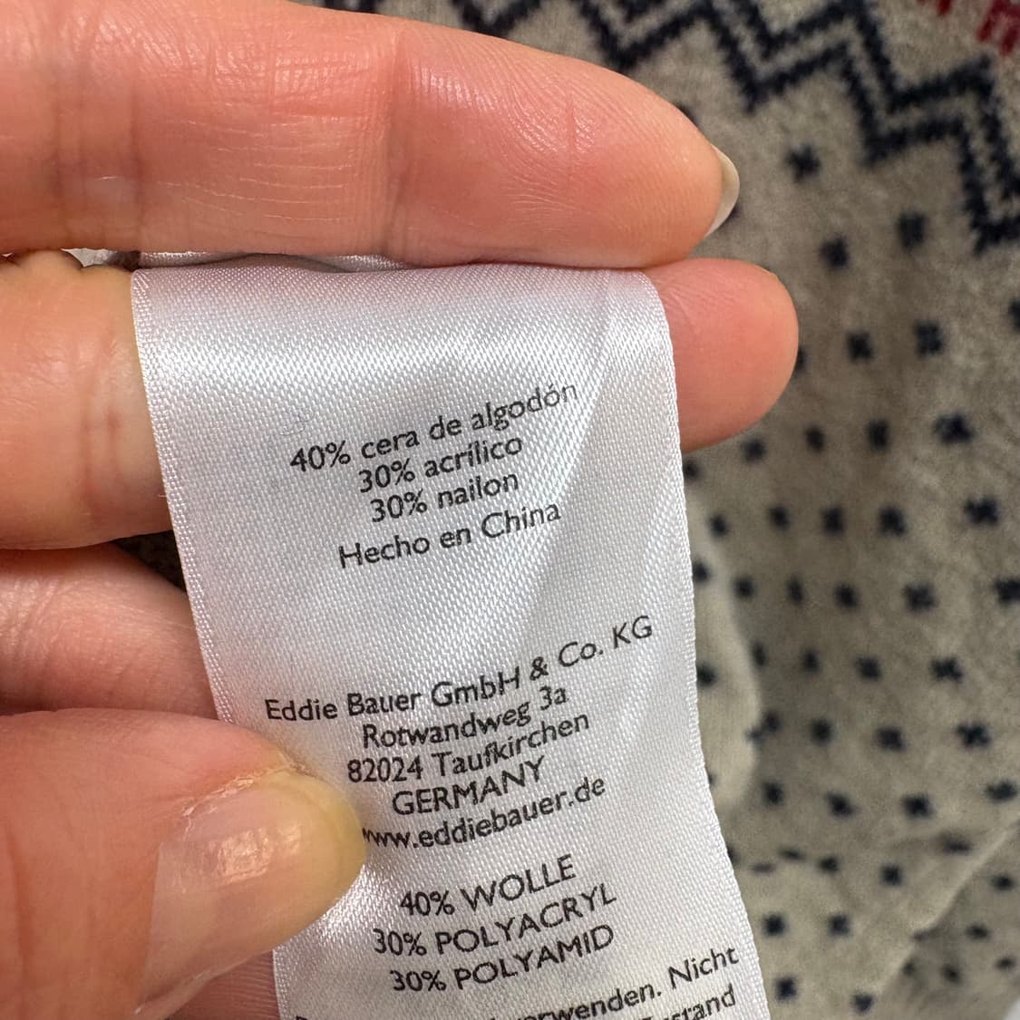 Eddie Bauer 에디바우어 노르딕 눈꽃 니트 스웨터 상품이미지5