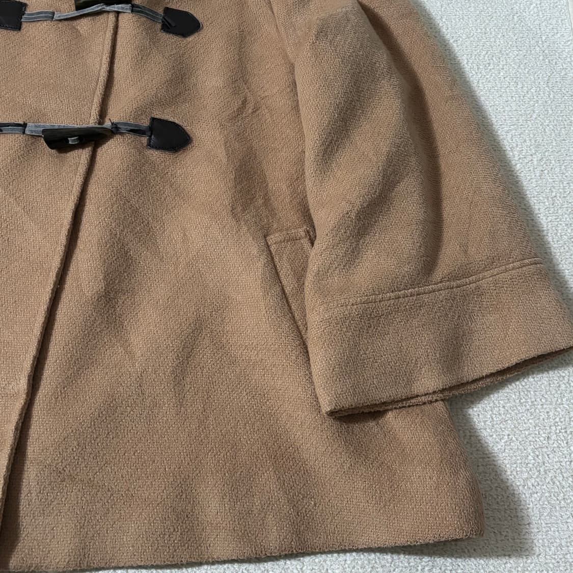 일본빈티지 모리걸 모리룩 브라운 숏 떡코 떡볶이코트 상품이미지4