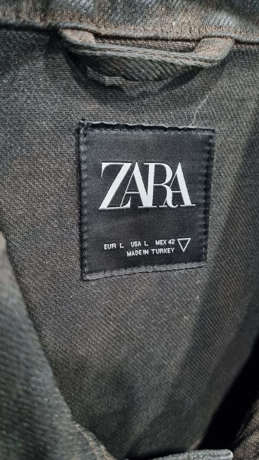 ZARA 자라맨 다크브라운 코팅워싱 자켓 100~105 상태매우좋음 상품이미지2