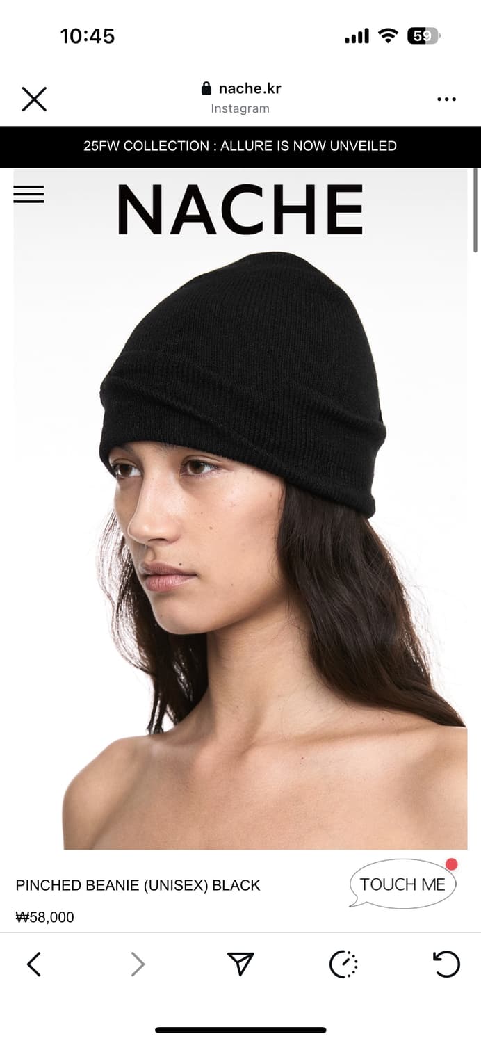 새상품/Nache beanie black 나체 비니 상품이미지1