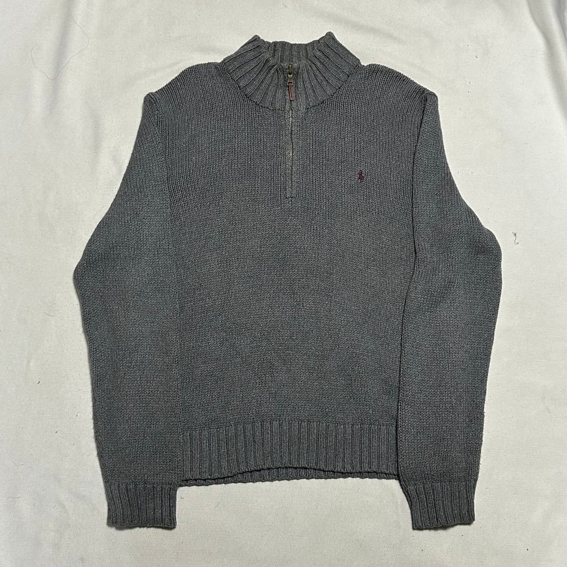 L 폴로랄프로렌 코튼 하프 반집업 니트  상품이미지2