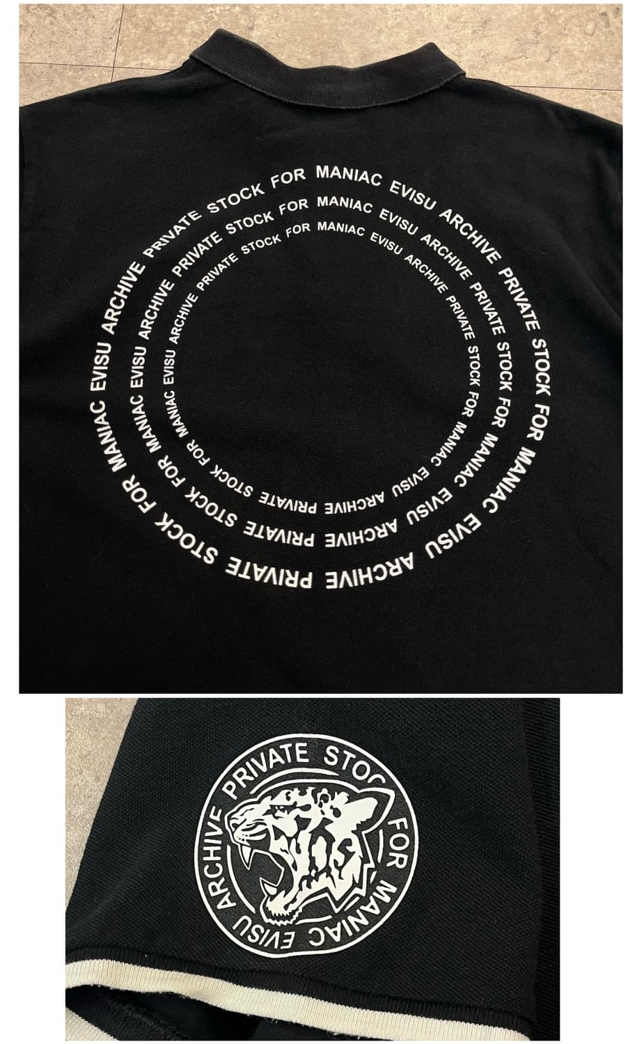 에비수 반팔 카라티 블랙 110 (2XL) #csz4048 상품이미지8