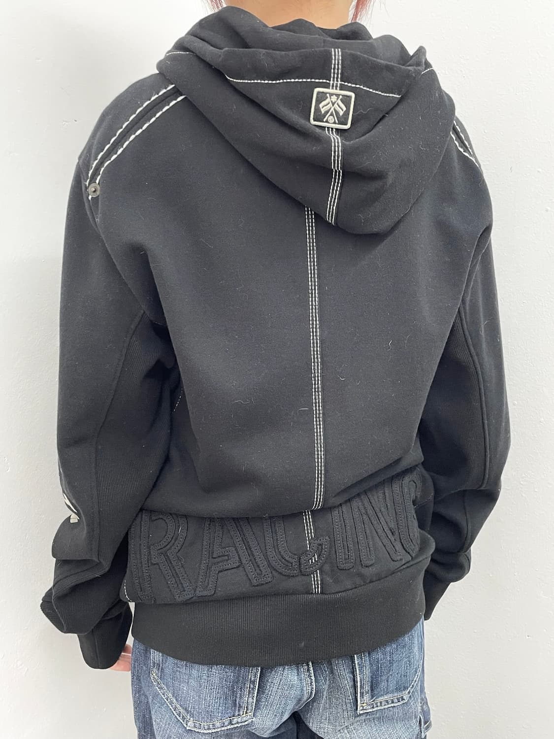 exr 패치 자수 스티치 후드집업 상품이미지8