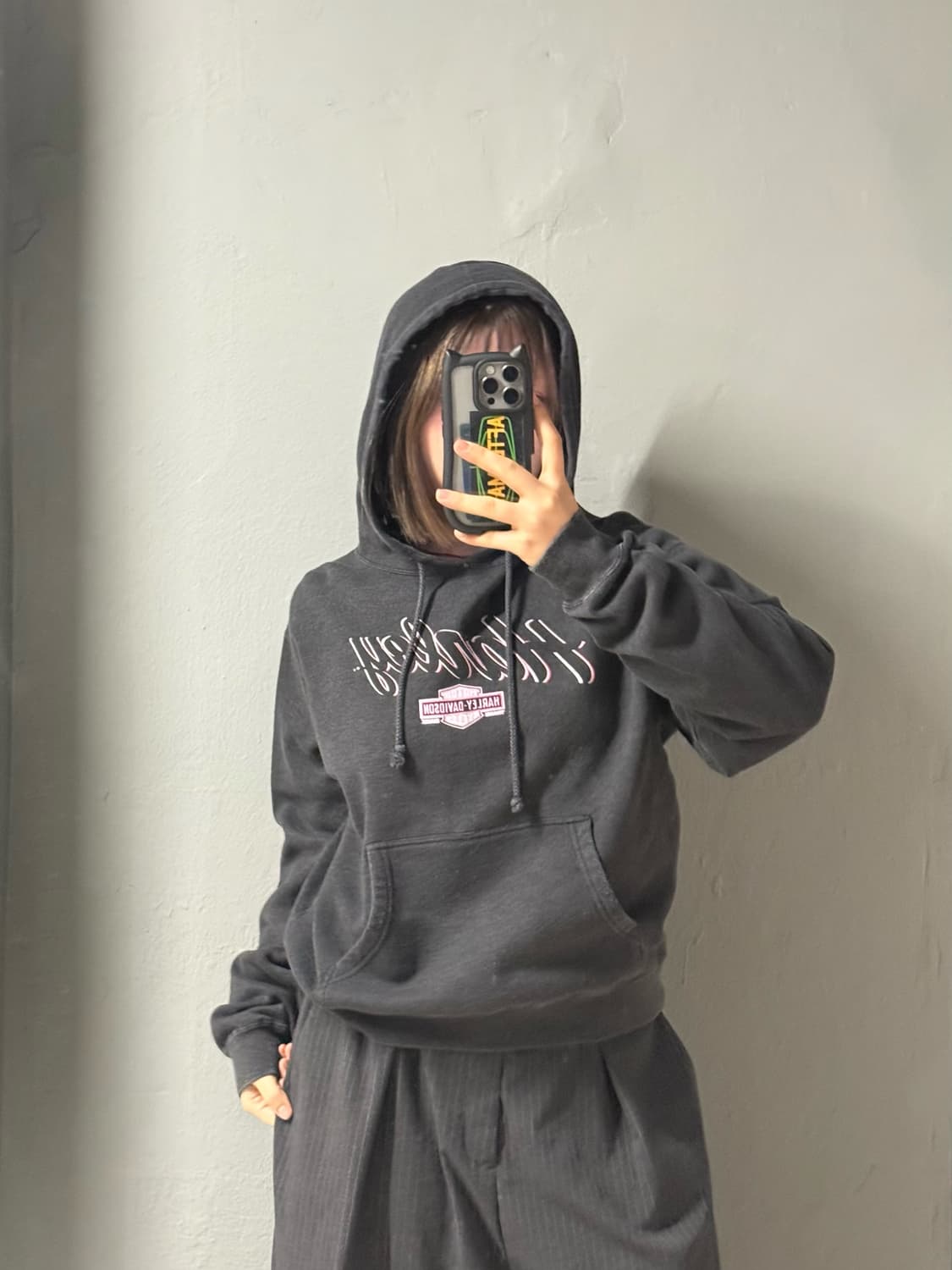 Harley Davidson glitter logo hoodie  상품이미지3