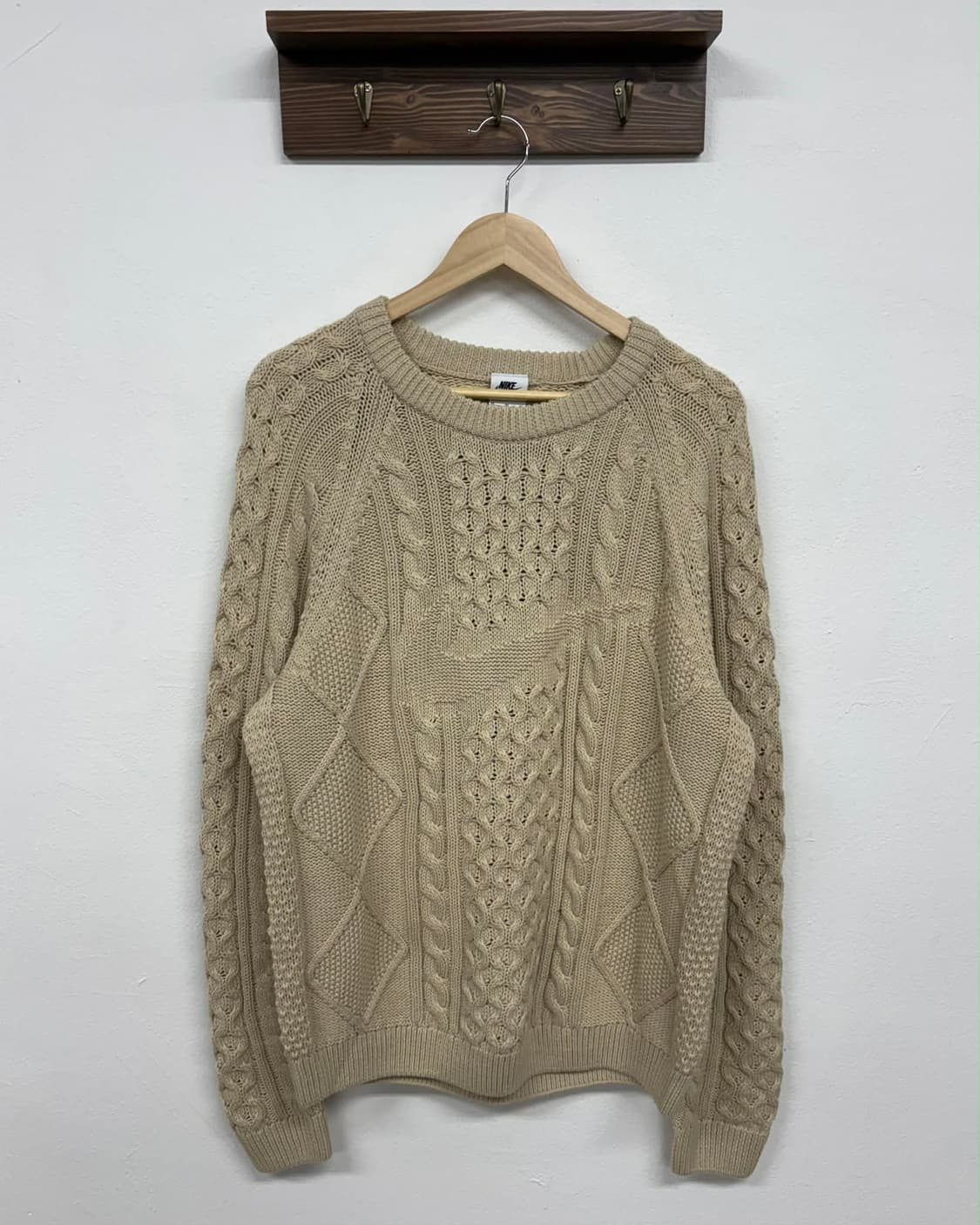 [XL] 나이키 빅스우시 케이블 크루넥 니트 스웨터 상품이미지1