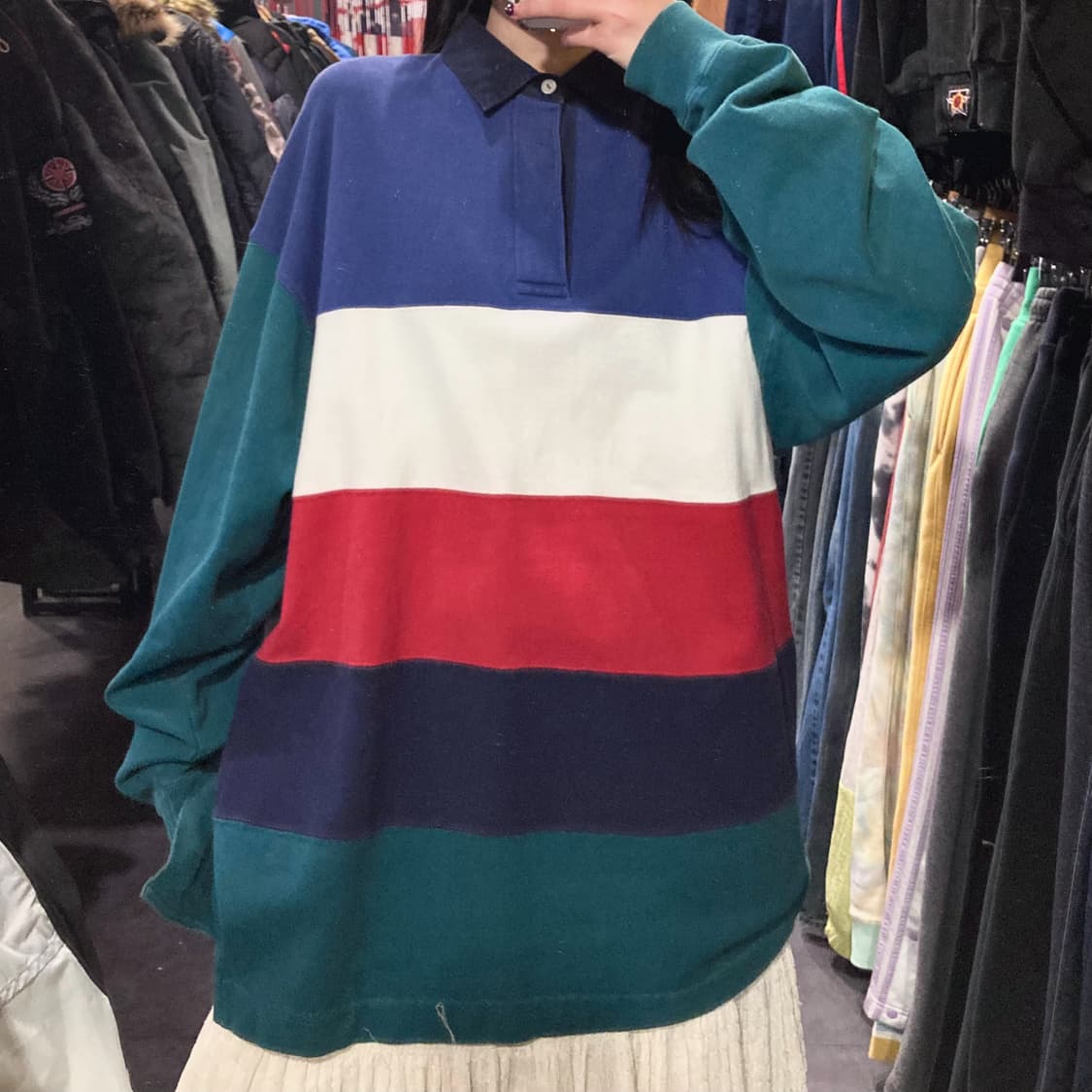  [IM] 보스턴트레이더스 컬러블록 럭비티 상품이미지5