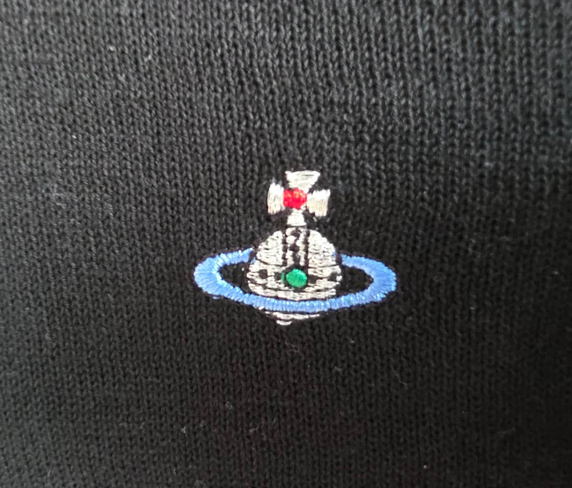 비비안 웨스트우드 코튼 스웨터 블랙 XL 상품이미지3