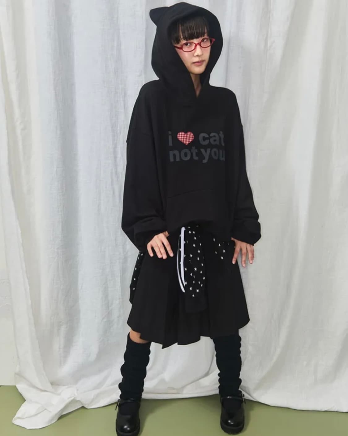 잇자바이브 고양이귀 후드티 상품이미지5