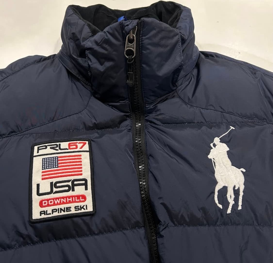 폴로 성조기 네이비 패딩 상품이미지1