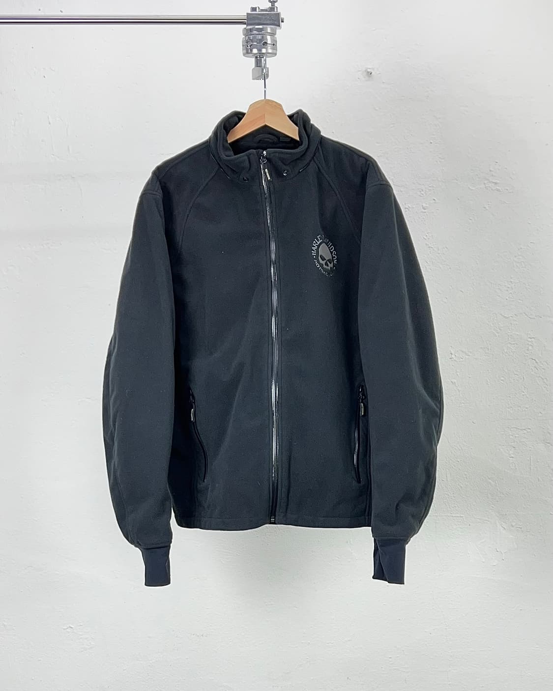 할리 데이비슨 크로스 로드 2 스컬 기어 후디 플리스 자켓 상품이미지2