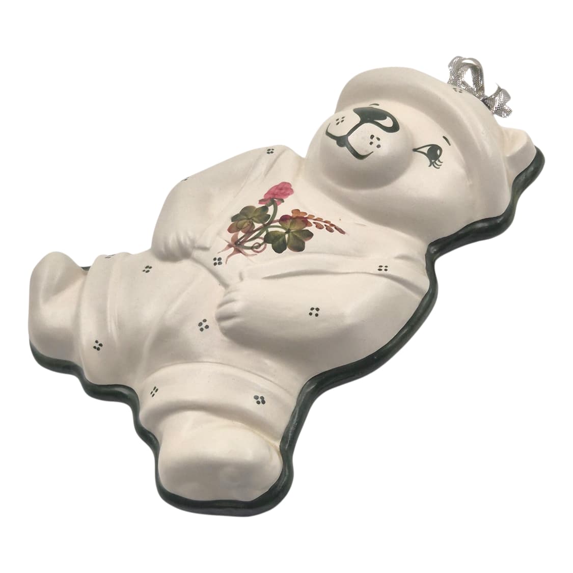 90s 이탈리아 핸드 포셀린 테디베어 벽걸이 상품이미지4