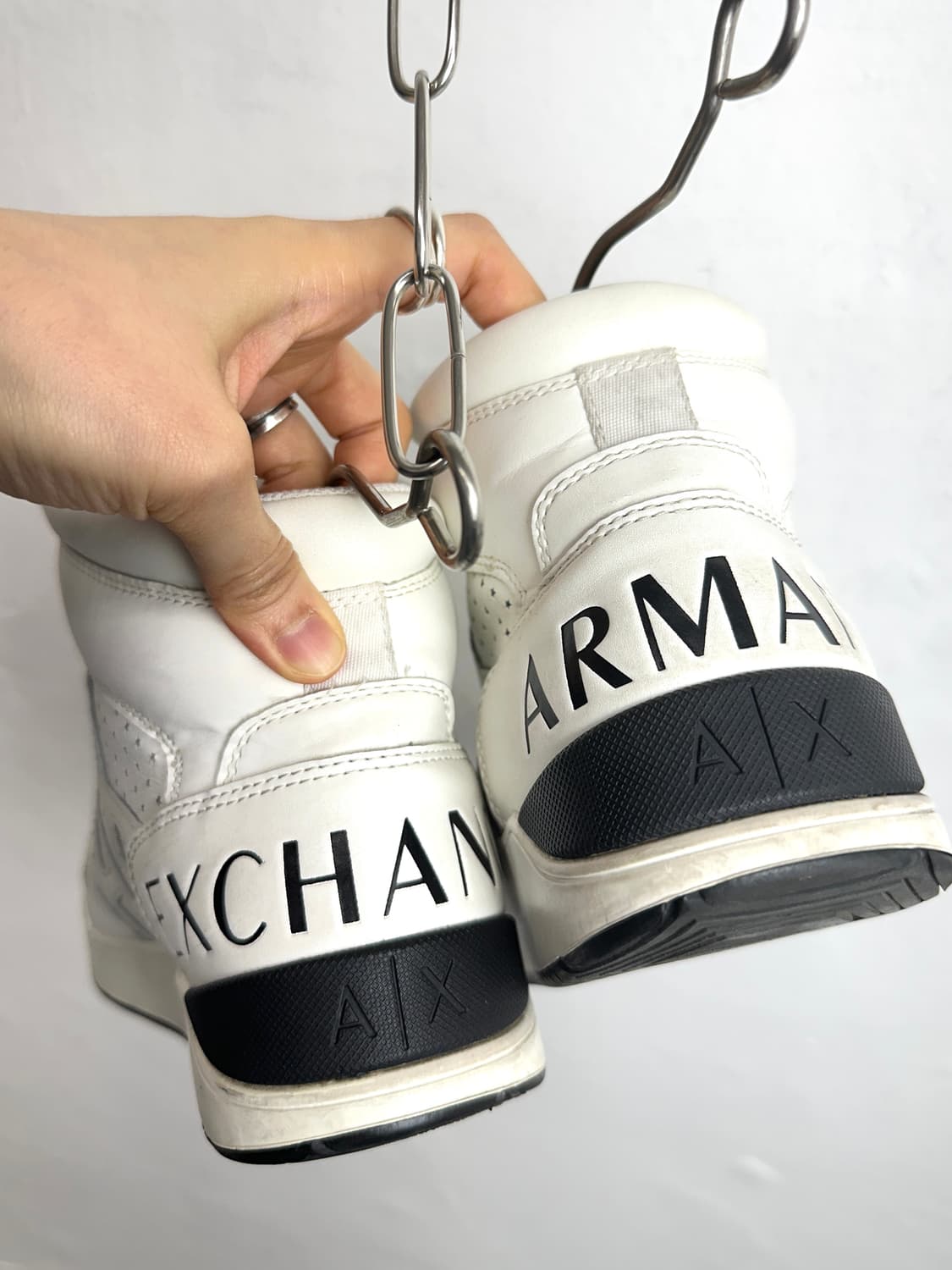 Armani Exchange High-Cut Leather Sneaker 상품이미지5