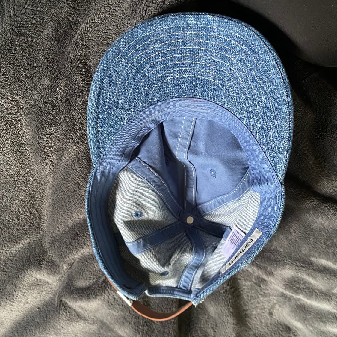 칼하트 WIP 내쉬 캡 블루 스톤 워시드 상품이미지2