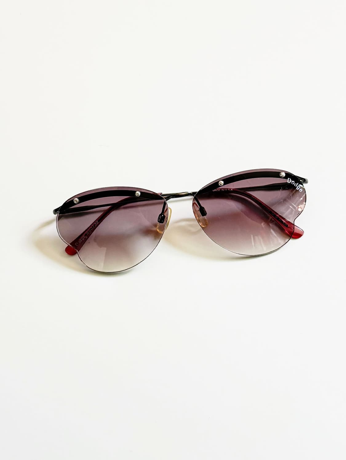 90s DODGE 무테 메탈 그라디언트 빈티지 선글라스 상품이미지1