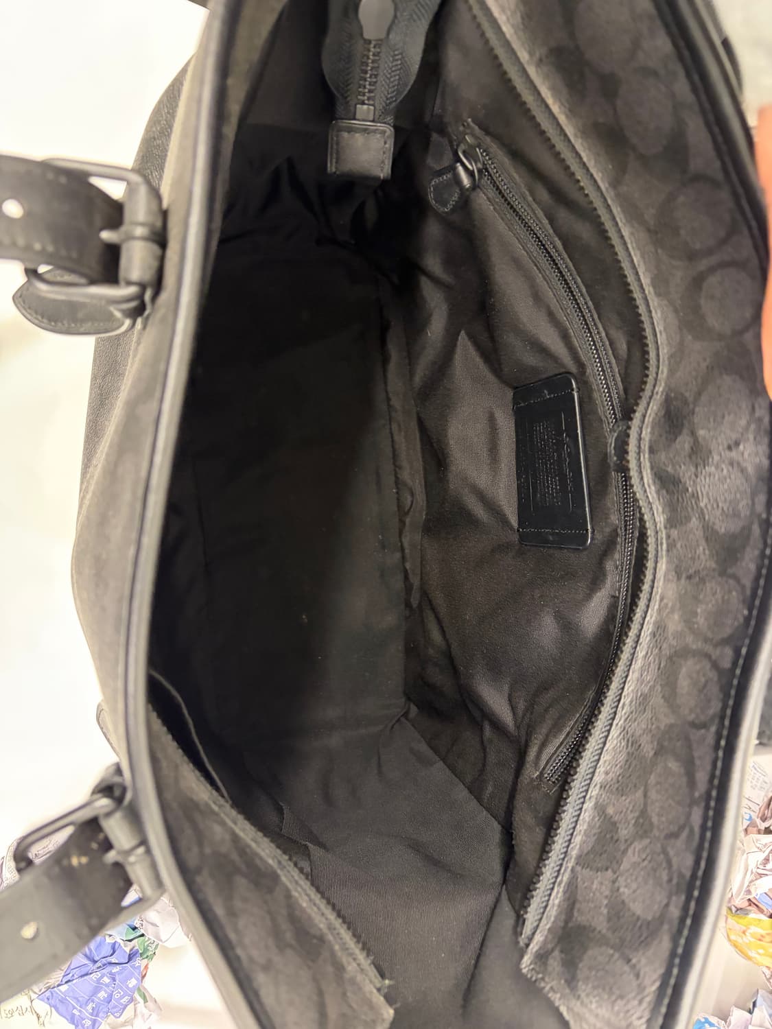 코치 블랙 시그니처 빅 토트백 상품이미지3