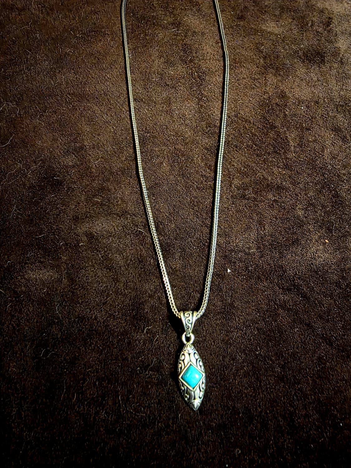 🌿 Silver925 Turquoise Pendant Necklace 상품이미지8