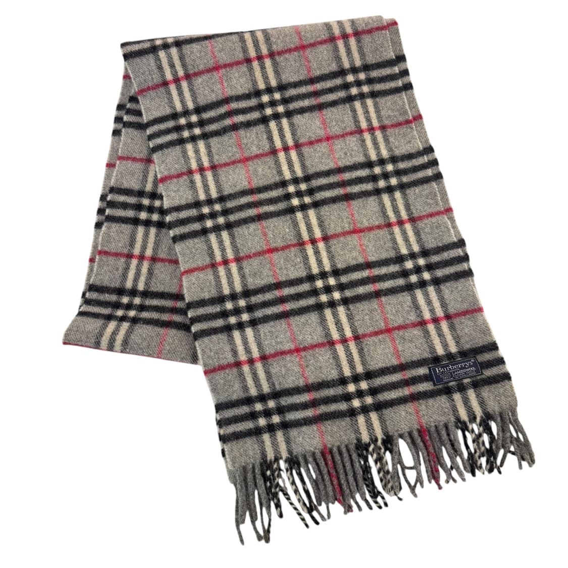 정품 버버리 노바체크 그레이 머플러 상품이미지2