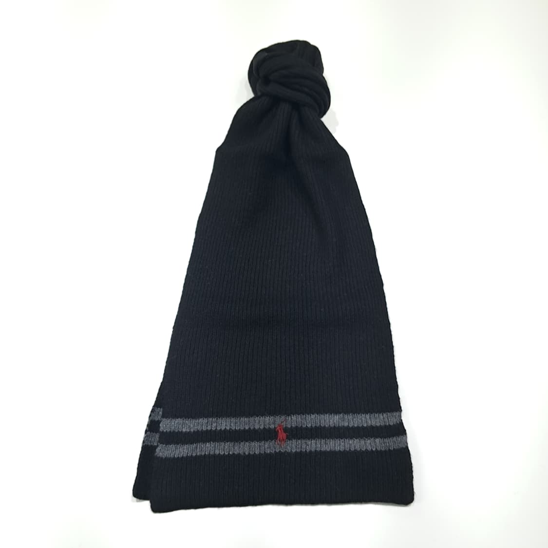 MX657 폴로 00s 램스울혼방 스트라이프 네이비 머플러목도리 상품이미지1