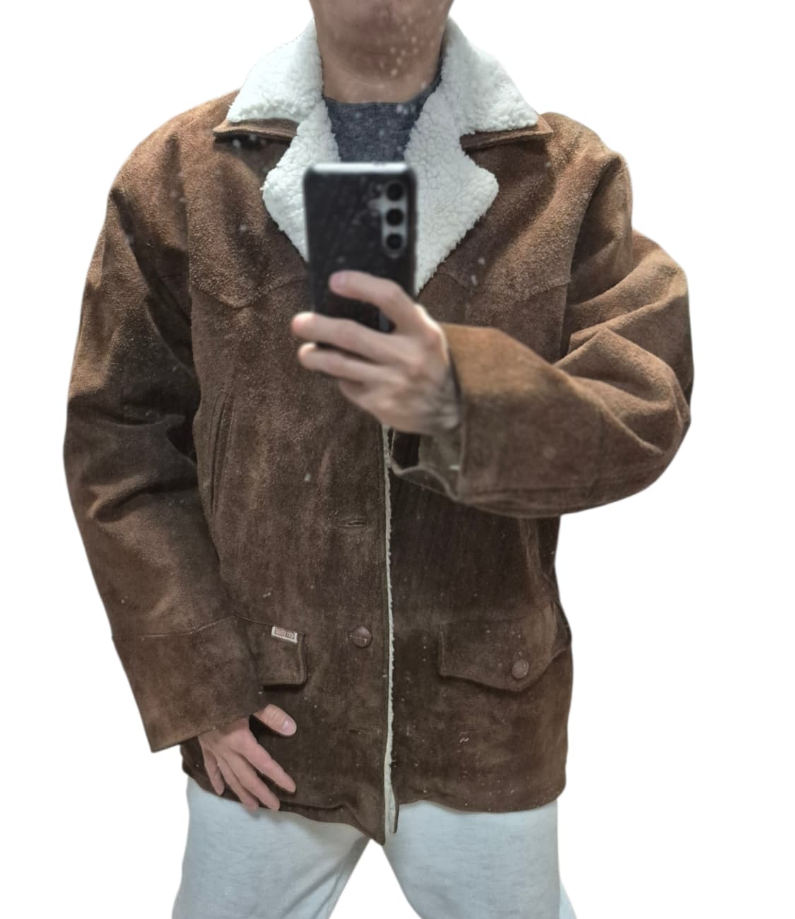 소가죽 스웨이드 셰르파 자켓 상품이미지10