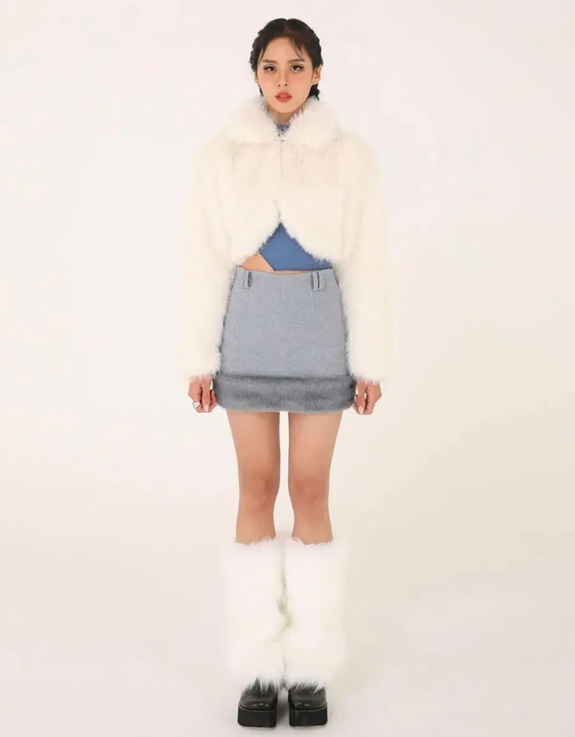 어글리쉐도우 크롭퍼자켓 상품이미지3