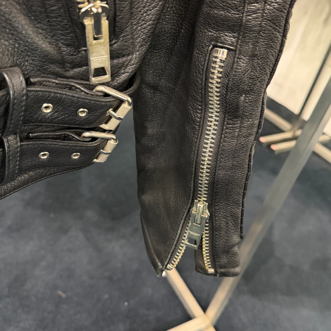 [M] 고트스킨 염소가죽 라이더자켓 상품이미지6