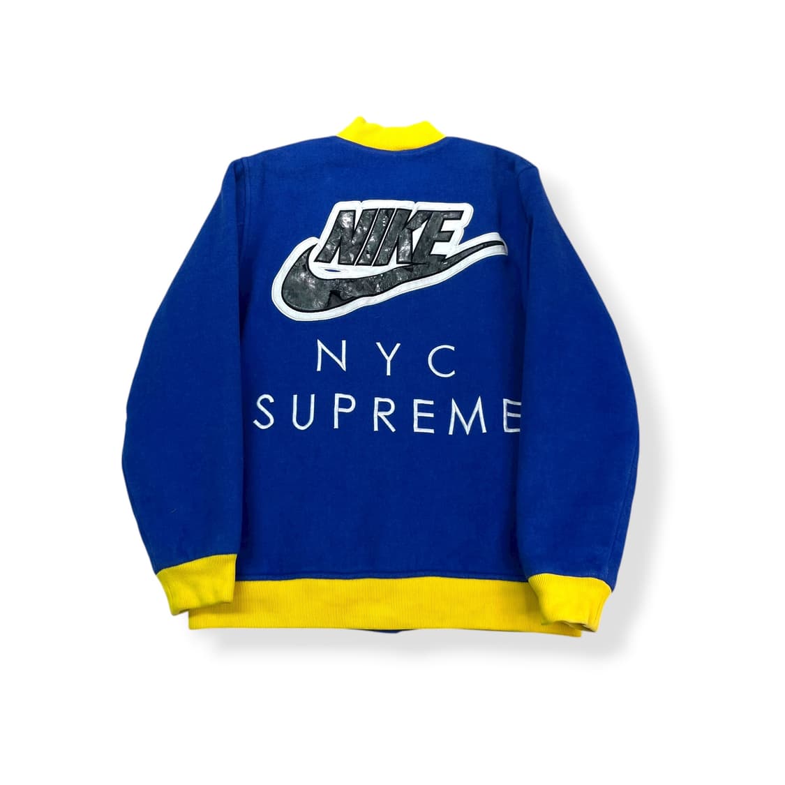 100 나이키 X 슈프림 스타장 슈나장 블루 2007 바시티 자켓 상품이미지1