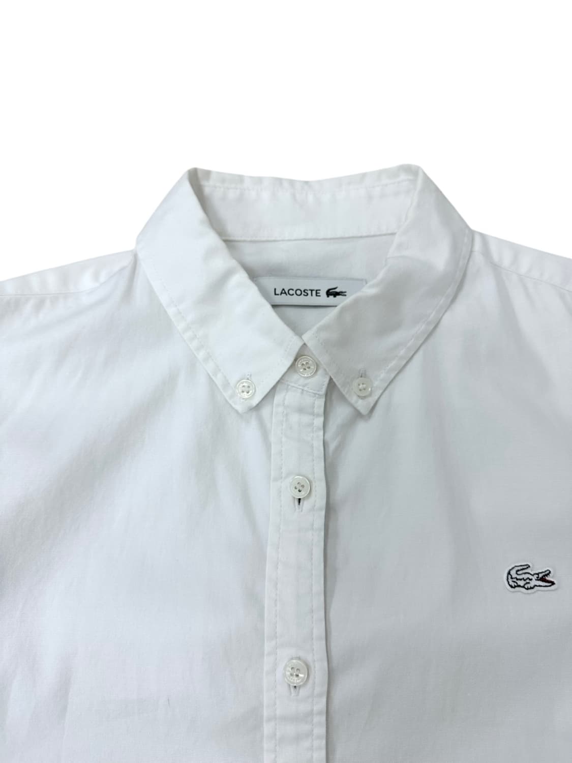 라코스테 옥스포드 셔츠 화이트 (여성M) 상품이미지3