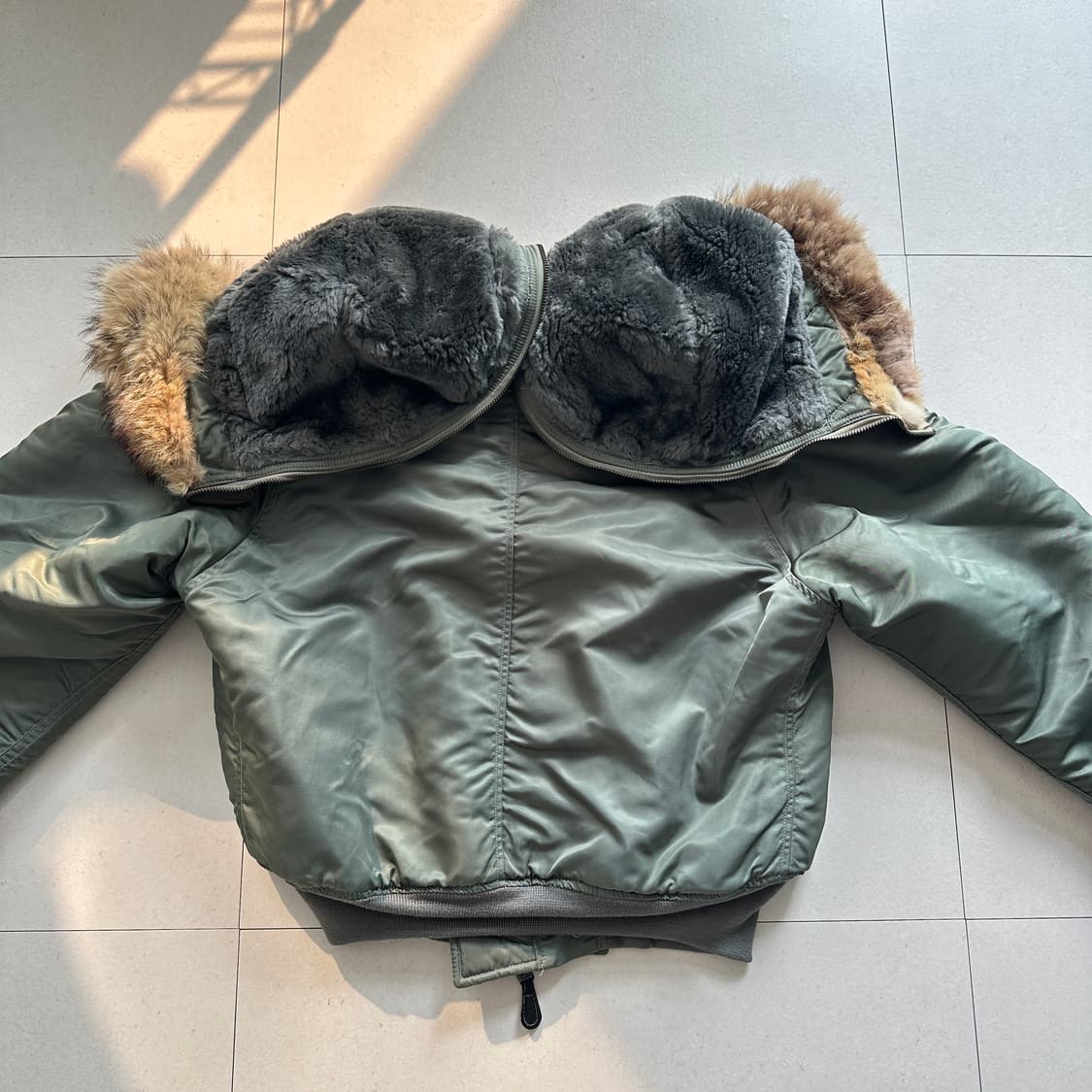 60s 오리지널 N-2B 스카이라인 베트남전 항공점퍼 블랙택 M 상품이미지8