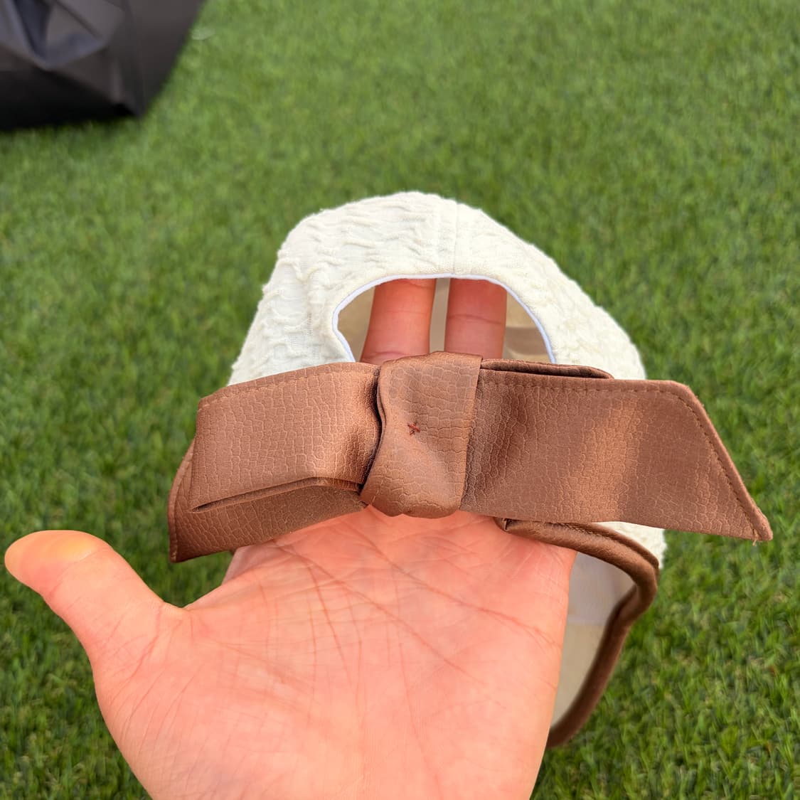 LYNX링스 빅리본 아이보리 캡 상품이미지3