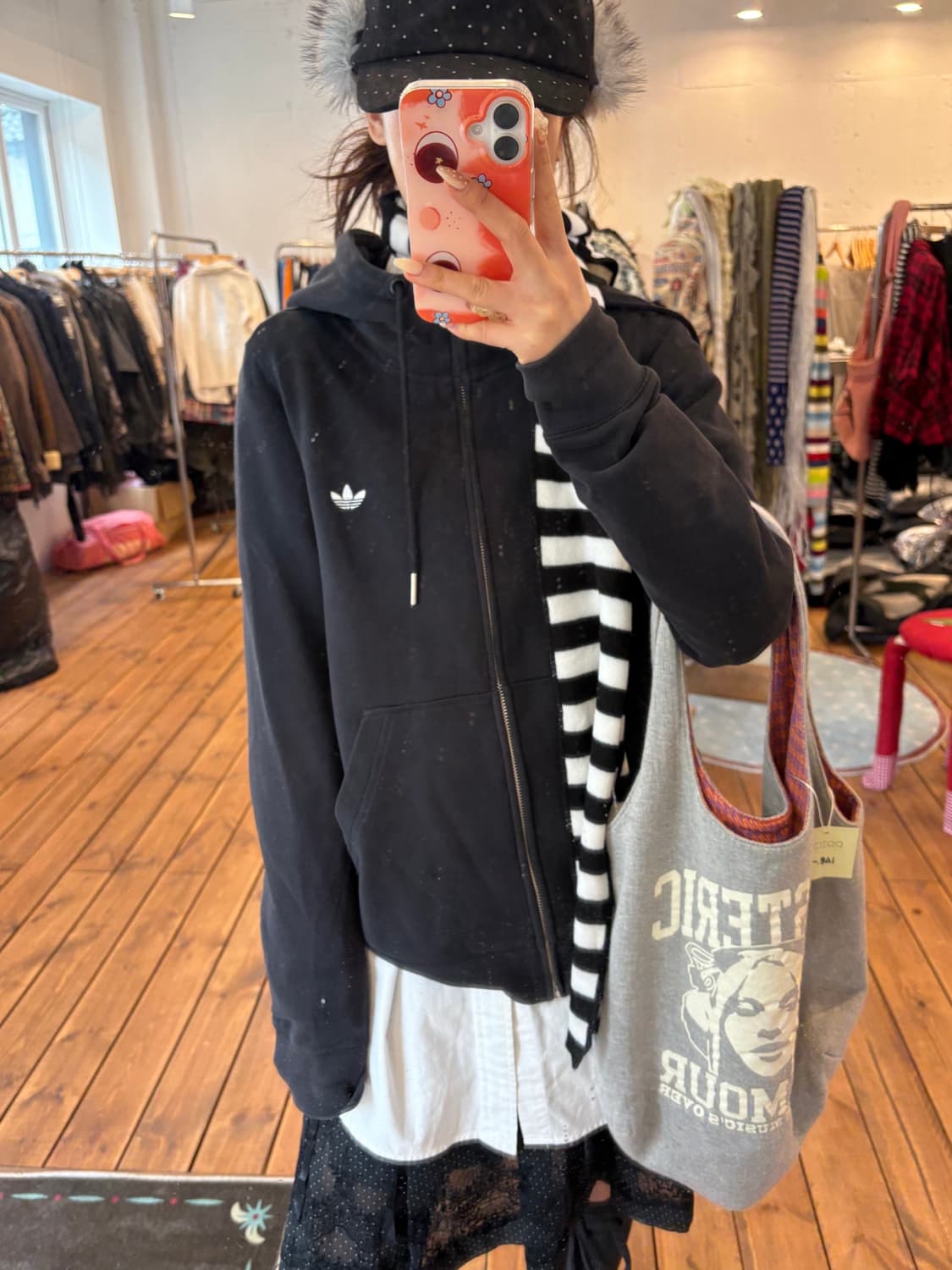 아디다스 오리지널 백 로고 후즈집업 상품이미지1